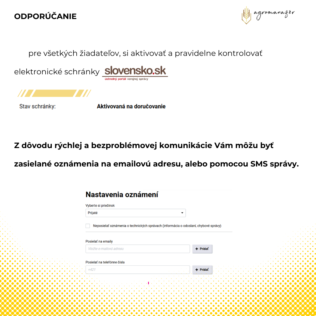 Pôdohospodárska platobná agentúra teda v rámci predkladania „Žiadosti o doplnkovú vnútroštátnu platbu na dobytčie jednotky“ pripomína povinnosť zasielať hlásenia zmien v chove oviec, kôz a hovädzi (1)